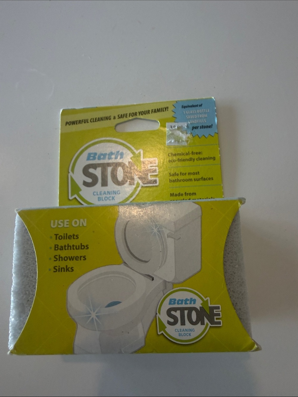 Bath Stone Cleaning Block - Gray NIB Bed, Bath and Beyond